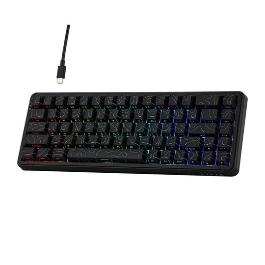 Ajazz AK680 MAX Magnetic Shaft Mechanical Wired Keyboard With RGB Light, Color: Contour Line Black