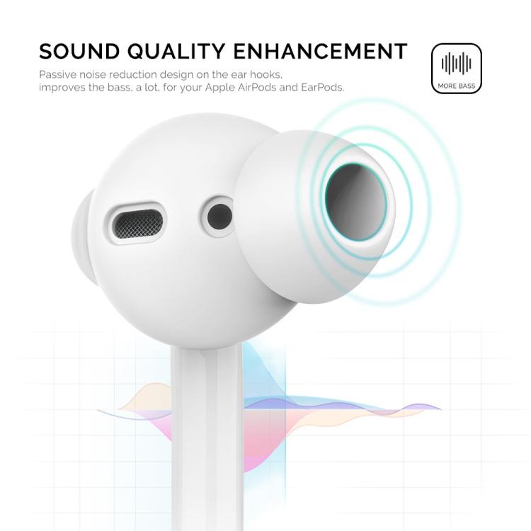 For AirPods 1 / 2 AhaStyle PT66 3pairs Silicone In-Ear Soundproof Ear Case, Color: Large Light Blue - Anti-dust & Ear Caps by AhaStyle | Online Shopping UK | buy2fix