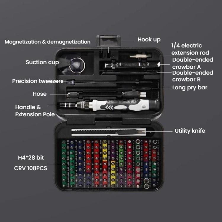 CREATIONSPACE YDL-21132 132pcs Multi-Functional Precision Screwdriver Set Laptop Phone Disassembly Tools - Screwdriver Set by CREATIONSPACE | Online Shopping UK | buy2fix
