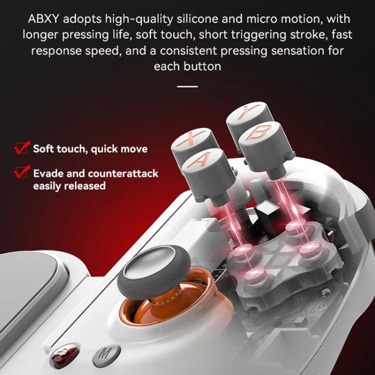 D8+ Wired & Wireless Telescopic Game Controller Foldable USB-C, Hall Sensing Joystick For Switch/Android/IOS/PC(Gray) - Controller Gamepad by buy2fix | Online Shopping UK | buy2fix