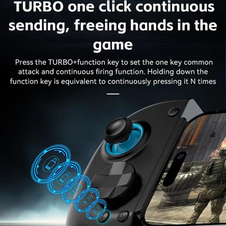 D8+ Wired & Wireless Telescopic Game Controller Foldable USB-C, Hall Sensing Joystick For Switch/Android/IOS/PC(White) - Controller Gamepad by buy2fix | Online Shopping UK | buy2fix