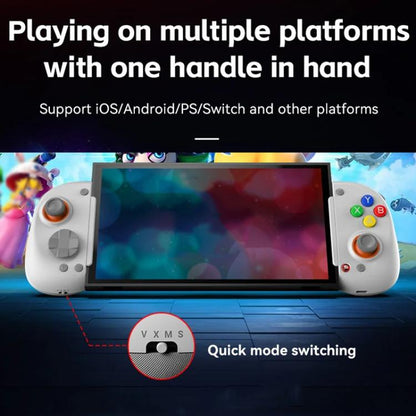D8+ Wired & Wireless Telescopic Game Controller Foldable USB-C, Hall Sensing Joystick For Switch/Android/IOS/PC(White) - Controller Gamepad by buy2fix | Online Shopping UK | buy2fix