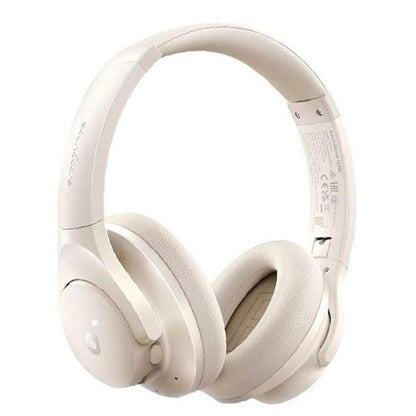 ANKER Soundcore Q20i Headband Gaming Headset Wireless Bluetooth Active Noise Reduction Headset(Beige) - Headset & Headphone by ANKER | Online Shopping UK | buy2fix