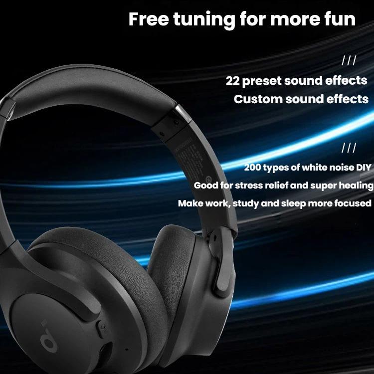 ANKER Soundcore Q20i Headband Gaming Headset Wireless Bluetooth Active Noise Reduction Headset(Black) - Headset & Headphone by ANKER | Online Shopping UK | buy2fix