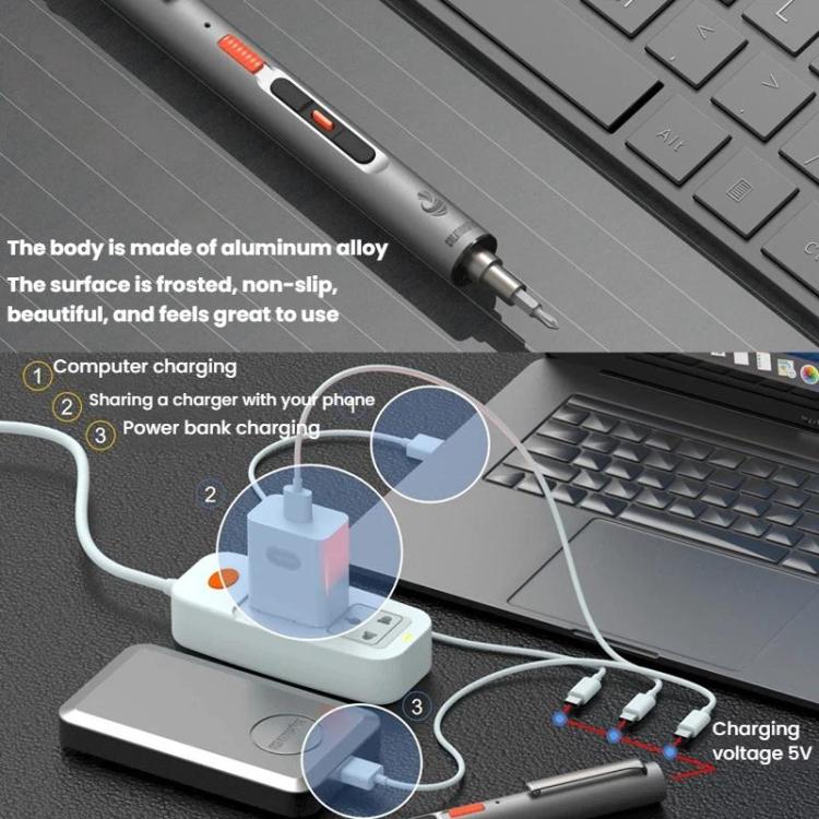 CREATIONSPACE CS0801A 29pcs High-Torque Electric Screwdriver Set For Mobile Phone Repair - Screwdriver Set by CREATIONSPACE | Online Shopping UK | buy2fix