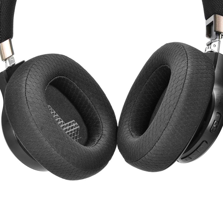 1pair Earpads for JBL LIVE 400BT / 460NC Headphones Breathable Mesh Fabric Ear Cushions(Black) - Earmuff & Pad by buy2fix | Online Shopping UK | buy2fix