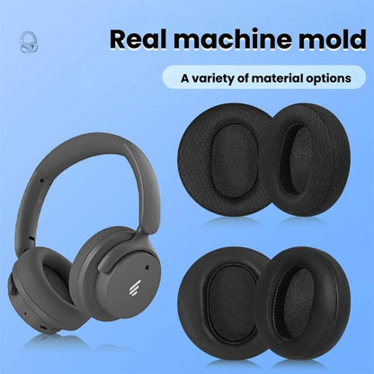 2pcs Ear Cushions for Edifier Fit900NB Headphones Soft Earpads Protein Leather White - Earmuff & Pad by buy2fix | Online Shopping UK | buy2fix