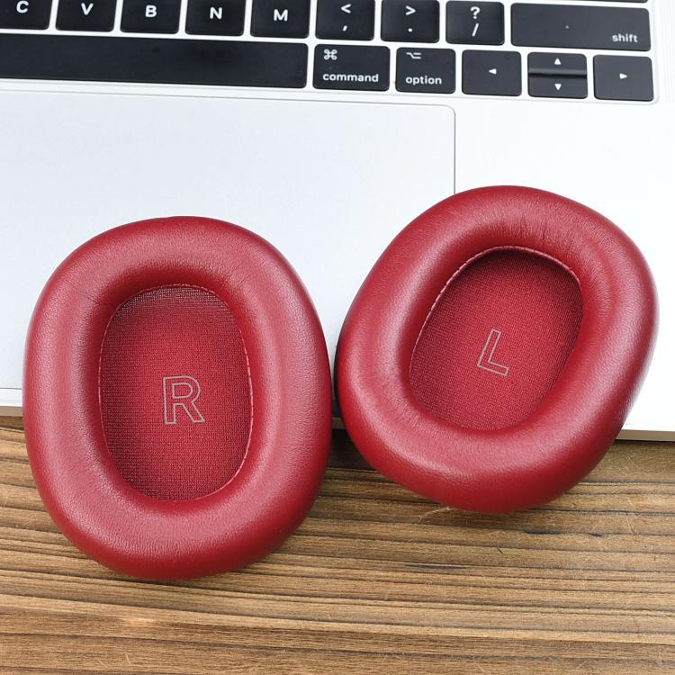 1pair Ear Pads For Bang & Olufsen Beoplay H95 ANC Headphones Genuine Lambskin Ear Cushions With Magnetic Attachment(Red) - Earmuff & Pad by buy2fix | Online Shopping UK | buy2fix
