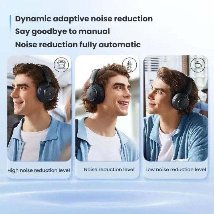 ANKER Soundcore Space Q45 Headband Wireless Bluetooth Headset(Black) - Headset & Headphone by ANKER | Online Shopping UK | buy2fix