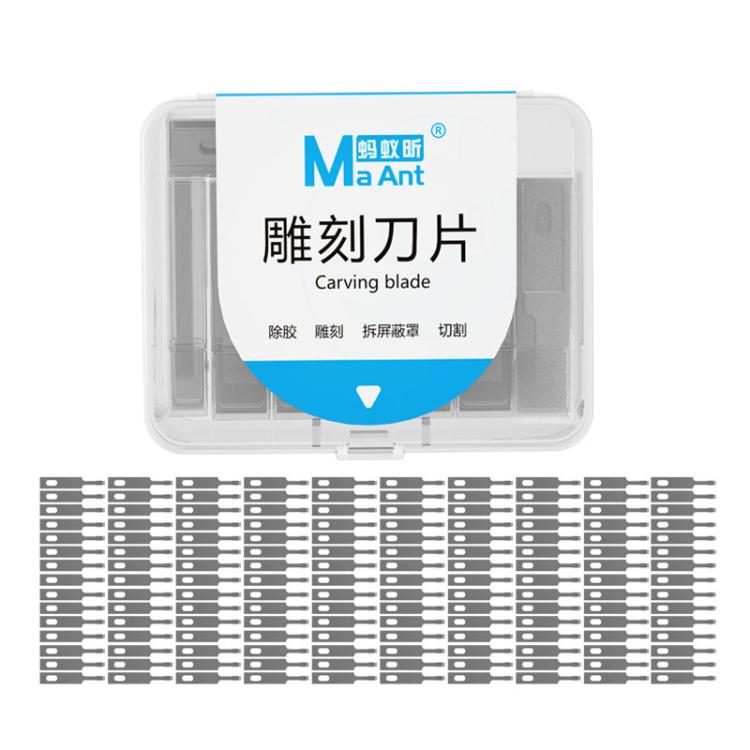 MaAnt M077 150pcs /Box Double-sided Flat Blade Cell Phone Repair Back Cover Removal Artistic Engraving Knife Blade, Spec: No. 4A - Others by MaAnt | Online Shopping UK | buy2fix
