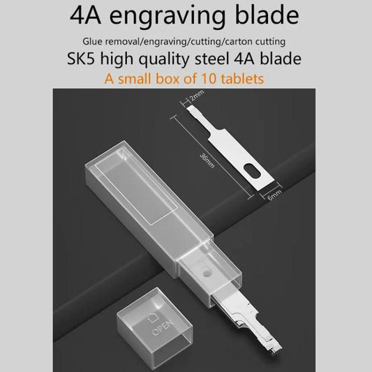 MaAnt M077 150pcs /Box Double-sided Flat Blade Cell Phone Repair Back Cover Removal Artistic Engraving Knife Blade, Spec: No. 4A - Others by MaAnt | Online Shopping UK | buy2fix