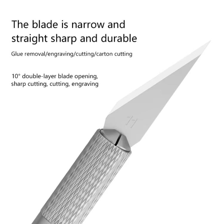 MaAnt M077 150pcs /Box Double-sided Flat Blade Cell Phone Repair Back Cover Removal Artistic Engraving Knife Blade, Spec: No. 17 - Others by MaAnt | Online Shopping UK | buy2fix