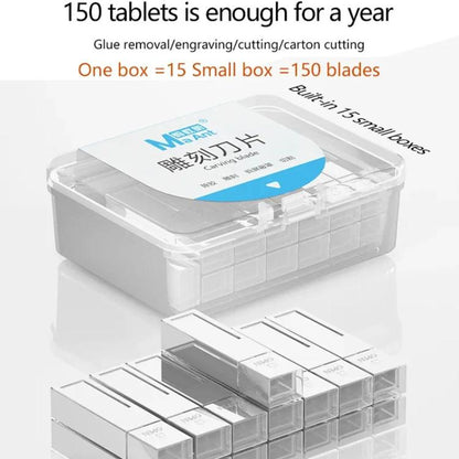 MaAnt M077 150pcs /Box Double-sided Flat Blade Cell Phone Repair Back Cover Removal Artistic Engraving Knife Blade, Spec: No. 16 - Others by MaAnt | Online Shopping UK | buy2fix