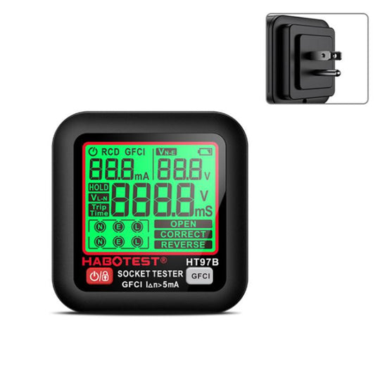 HABOTEST Digital Display Intelligent Electrical Test Socket(HT97B US Plug)