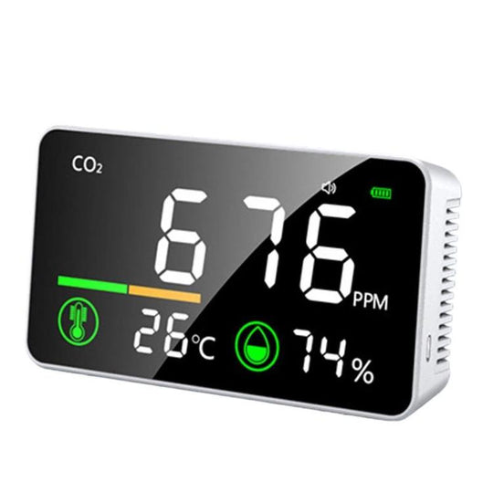 TOMO-2 Carbon Dioxide Concentration Monitor Home Air Quality Tester(White)