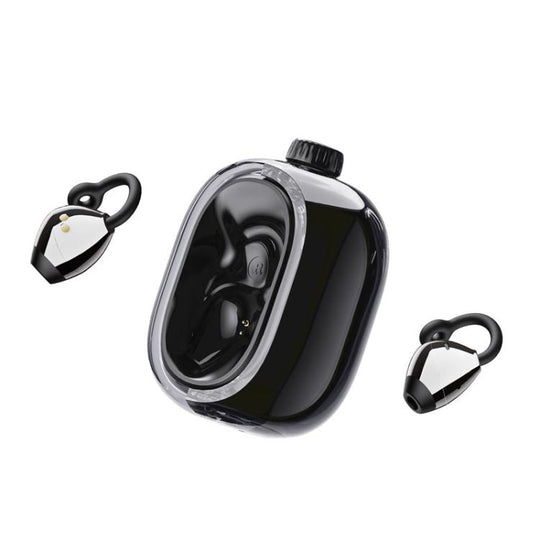 150 Languages AI Translation Wireless Clip Ear Bluetooth Earphone(Black)