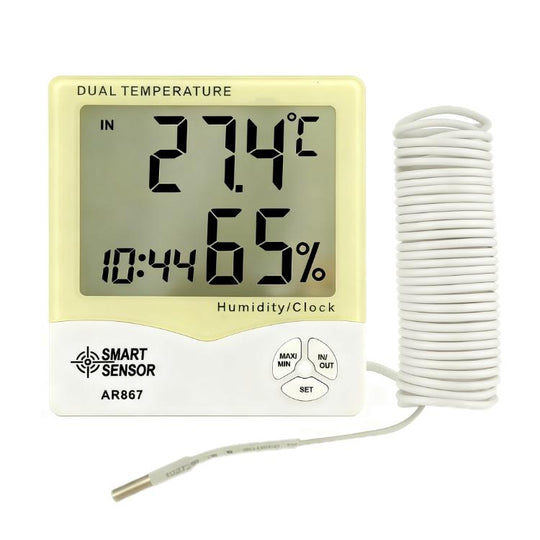 SMART SENSOR High-Precision Electronic Thermo-Hygrometer With Probe(AR867)