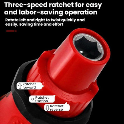 34 in 1 Manual Rubber-Coated Ratchet Screwdriver Repair Tool Set - Screwdriver Set by buy2fix | Online Shopping UK | buy2fix