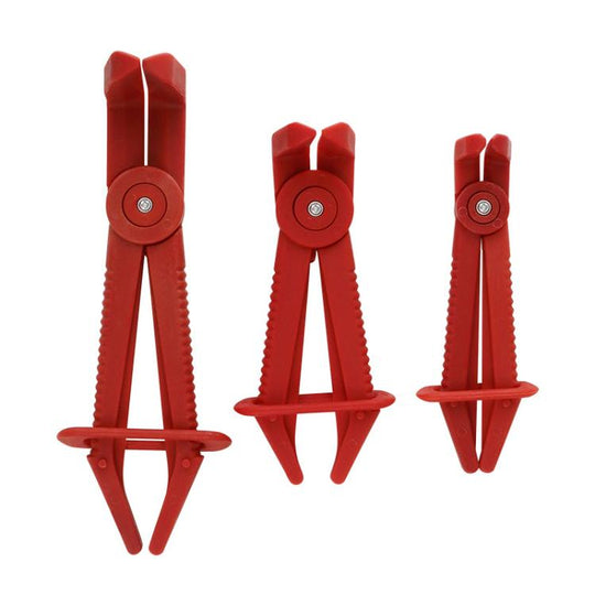 3pcs /Set Auto Repair Plastic Fuel Pipe Cutoff Pliers, Color: Red Elbow