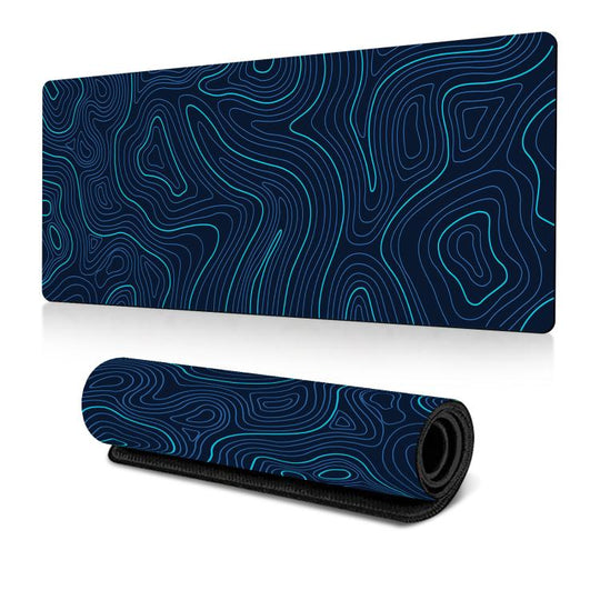 Abstract Line Texture Mouse Pad Non-Slip Desk Mat For Office, Gaming, Size: 400x900x2mm(No. 18)