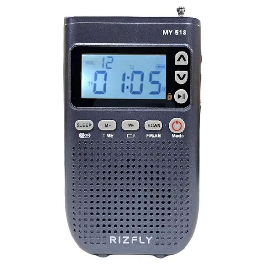 RIZFLY MY518 Portable FM/AM 2-Band Bluetooth Transmitter Radio(Blue)