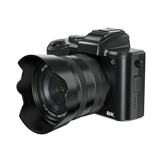 DC226 8K Camcorder With Front/Rear 48MP Dual Cameras, 3.2-Inch HD Touch Screen, LED Flash, HDMI Output & WiFi Transfer(EU Plug)