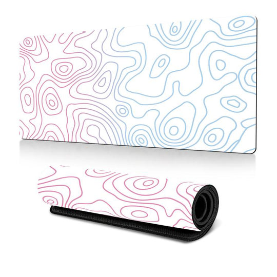 Abstract Line Texture Mouse Pad Non-Slip Desk Mat For Office, Gaming, Size: 300x800x2mm(No. 5)