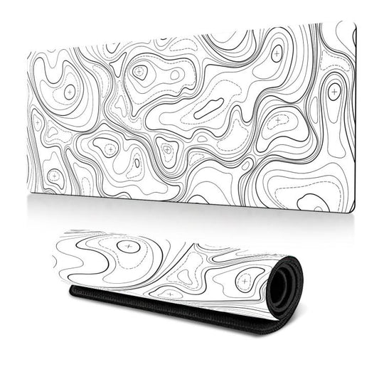 Abstract Line Texture Mouse Pad Non-Slip Desk Mat For Office, Gaming, Size: 400x900x2mm(No. 21)
