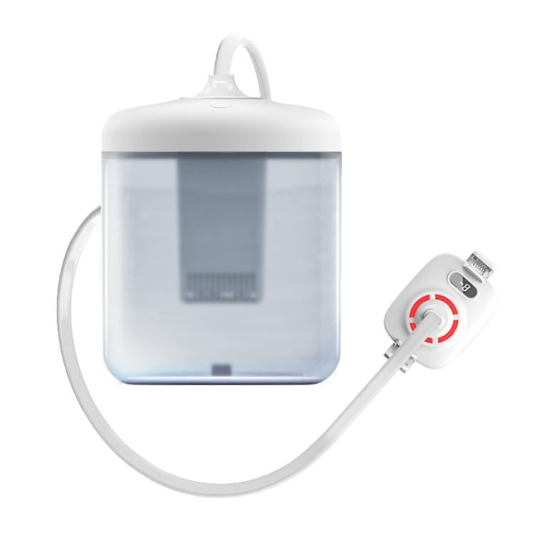 S3 Back Clip With Digital Display Mobile Phone Semiconductor Radiator Water-Cooled Game Live Cooler(White) - Cooling Fan Radiator by buy2fix | Online Shopping UK | buy2fix