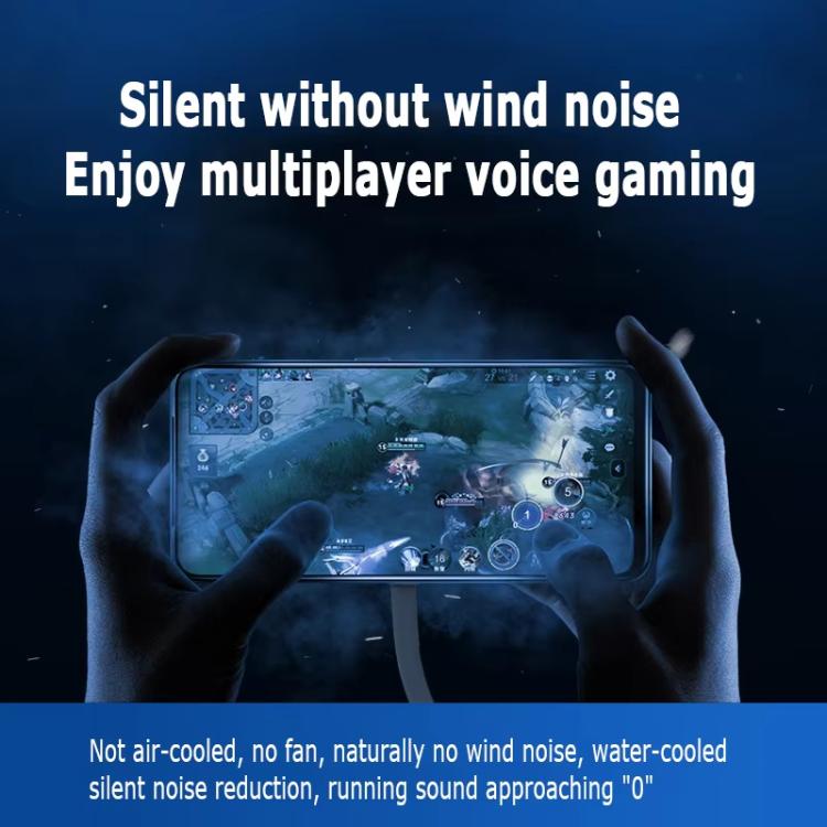 S3 Back Clip With Digital Display Mobile Phone Semiconductor Radiator Water-Cooled Game Live Cooler(White) - Cooling Fan Radiator by buy2fix | Online Shopping UK | buy2fix