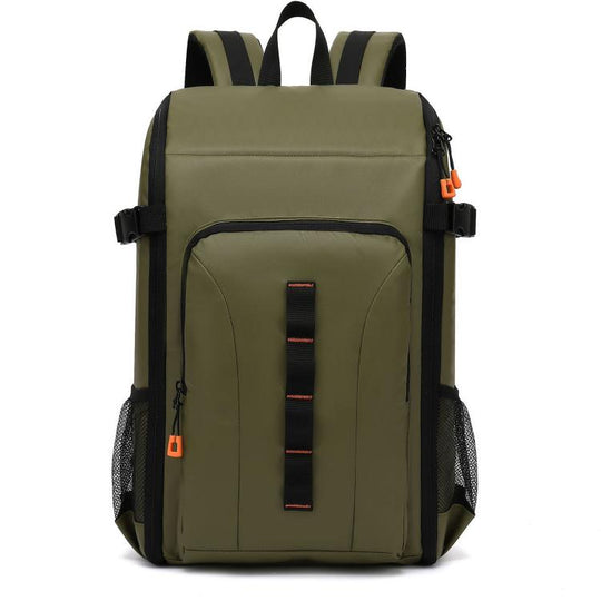 Outdoor Large Capacity Waterproof Camera Bag Detachable Portable DSLR Backpack(Olive Green)