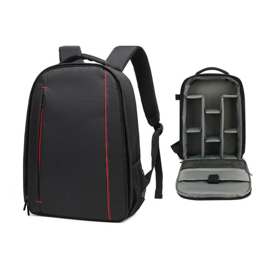 Outdoor Waterproof Large Capacity DSLR Camera Bag Multi-Functional Laptop Backpack(Grey)