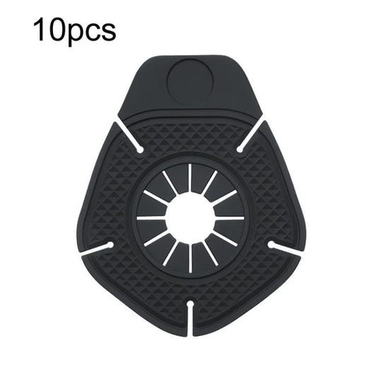 10pcs Car Wiper Hole Protective Cover Wiper Dust-Proof Leak-Proof Plug Protective Silicone Pad(Black)