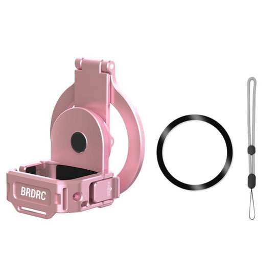 For DJI Osmo Pocket 3 BRDRC Magnetic Expandable Phone Holder Cold Shoe Mount(Pink)