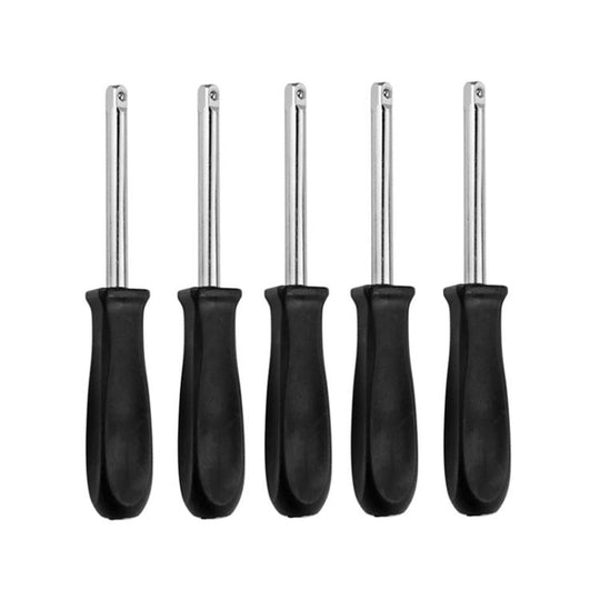 5pcs Socket Wrench Handle Extension Rod Combination Repair Tool, 型号: 1/4x150mm Zinc Plated