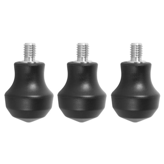 BEXIN FT-14 3pcs 3/8 inch Tripod Monopod Dual Purpose Foot Pad Spike Rubber Anti-slip Stainless Steel Spike