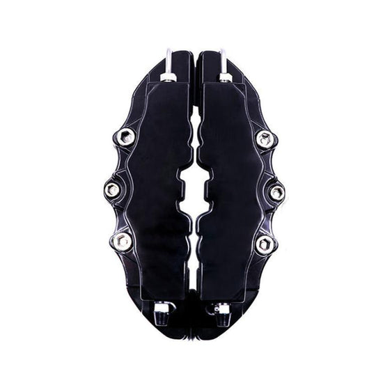 2pcs /Set Car High-Temperature Resistant Brake Caliper Cover Kit, Color: S Black