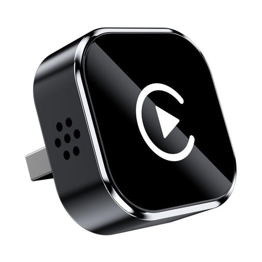 Q1A 2 In 1 Wireless Carplay/AndroidAuto Box Smart Portable In-Car Connectivity Box, Spec: Black White Lable