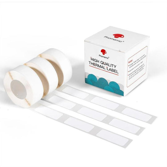 Phomemo 12mmx30mm-210pcs White Thermal Self-Adhesive Labels For D30 Printer