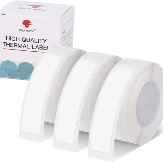 Phomemo 14mmx50mm-130pcs White Thermal Self-Adhesive Labels For D30 Printer