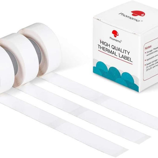 Phomemo 14mmx60mm-110pcs White Thermal Self-Adhesive Labels For D30 Printer