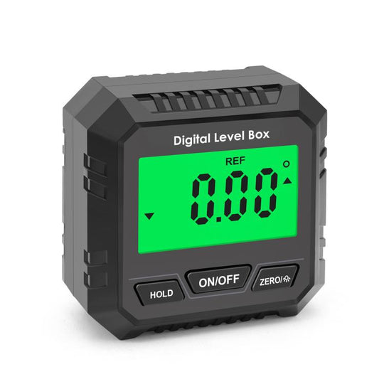 Digital Inclinometer With Magnetic Base & LCD Display Mini Angle Finder Protractor Slope Level Meter(VA107 Black)