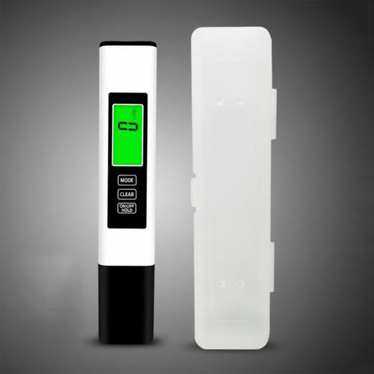 Dual-Color Smart Backlight Water Quality Tester Pen 3-in-1 TDS Meter Conductivity & Temperature Detector(PP Box White)