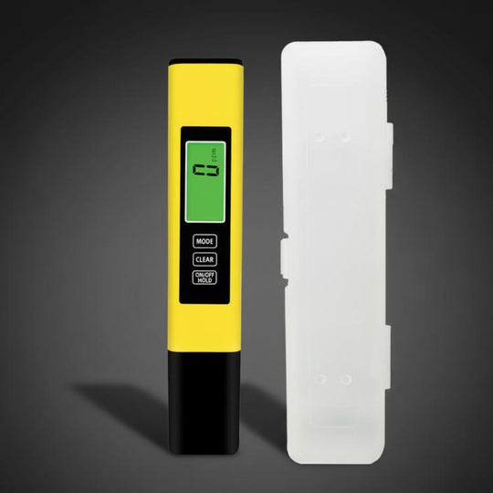 Dual-Color Smart Backlight Water Quality Tester Pen 3-in-1 TDS Meter Conductivity & Temperature Detector(PP Box Yellow)