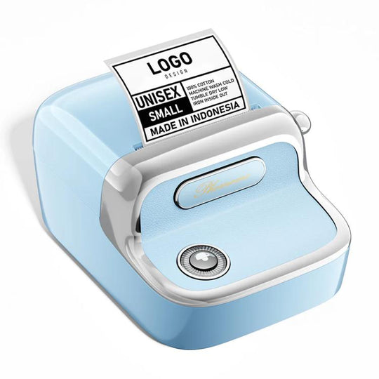 Phomemo M150 Bluetooth Thermal Printer Rechargeable Inkless Barcode Label Maker(Sky Blue)