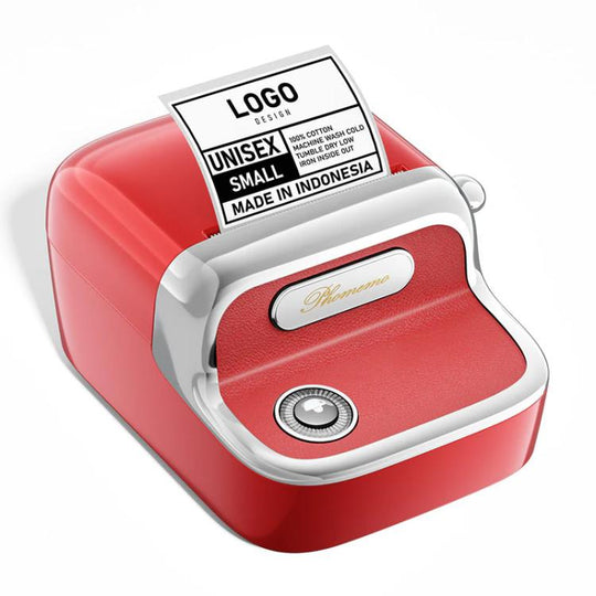 Phomemo M150 Bluetooth Thermal Printer Rechargeable Inkless Barcode Label Maker(Red)