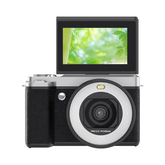 5K Flip Screen Dual Lens With Beauty Digital Camera(Black)