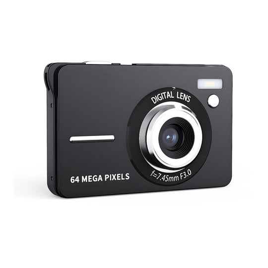 CDF6 Entry-Level Digital Camera With 64MP Photo & 4K Video Auto Focus, 2.8-Inch LCD Screen, Built-In Flash(Black)