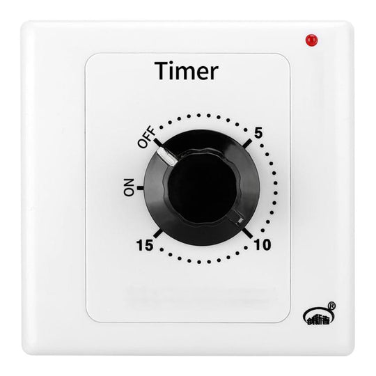 15min 15A Countdown Timer Switch Socket With Power Indicator & Normally Open Function