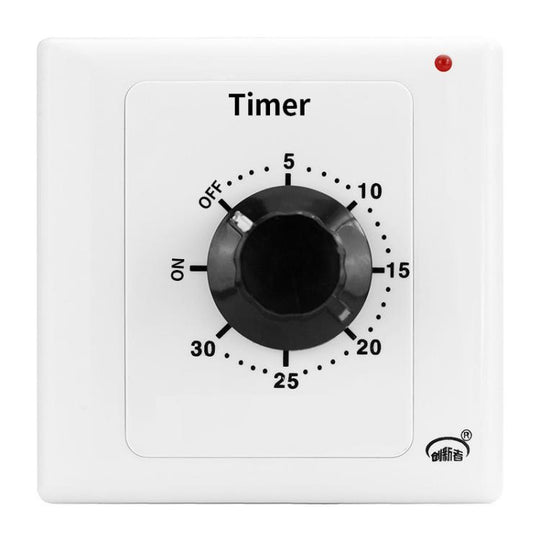 30min 15A Countdown Timer Switch Socket With Power Indicator & Normally Open Function